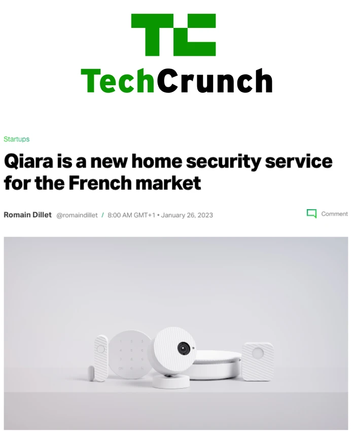 Techcrunch article about Qiara